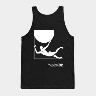 Tears For Fears - Mad World / Minimalist Graphic Artwork Tank Top